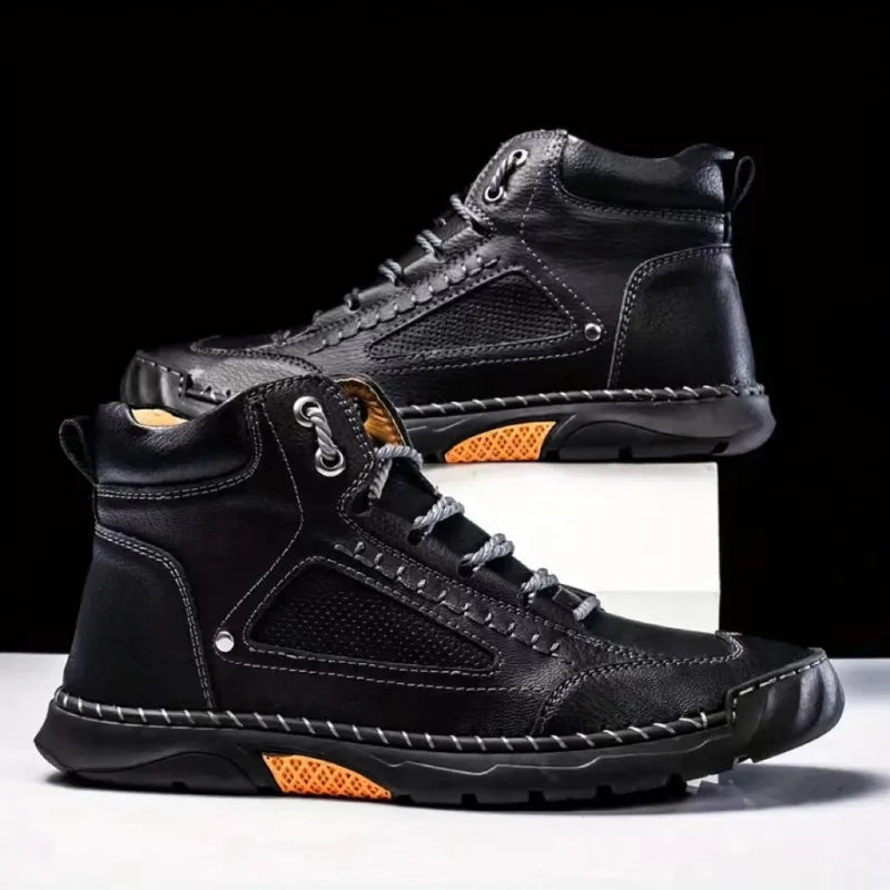 Salkin™ • Zapatos de cuero elegantes para hombre — Refinamiento y comodidad en el día a día