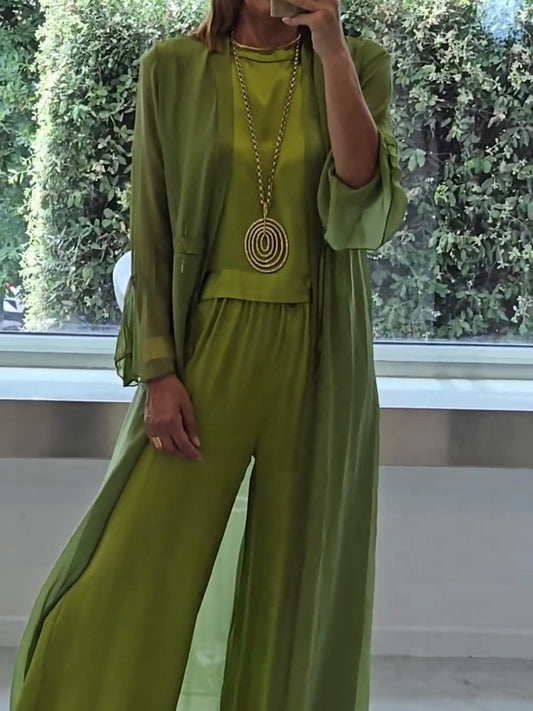 Lynda | Conjunto de traje para mujer elegante y cómodo de poliéster