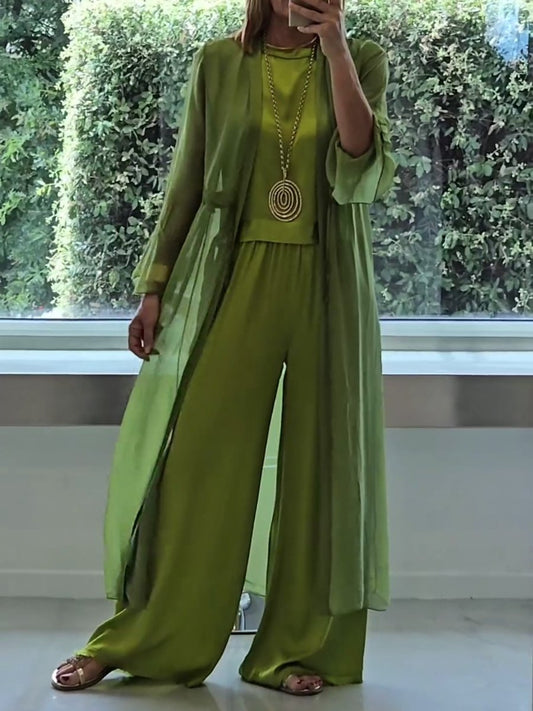 Lynda | Conjunto de traje para mujer elegante y cómodo de poliéster