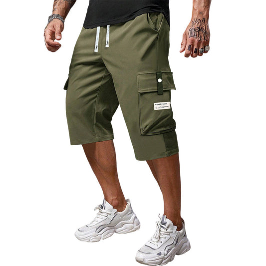 ⏳¡Último día de oferta! 50% de descuento 📢 Pantalones cargo Capri casual con cordón para hombre